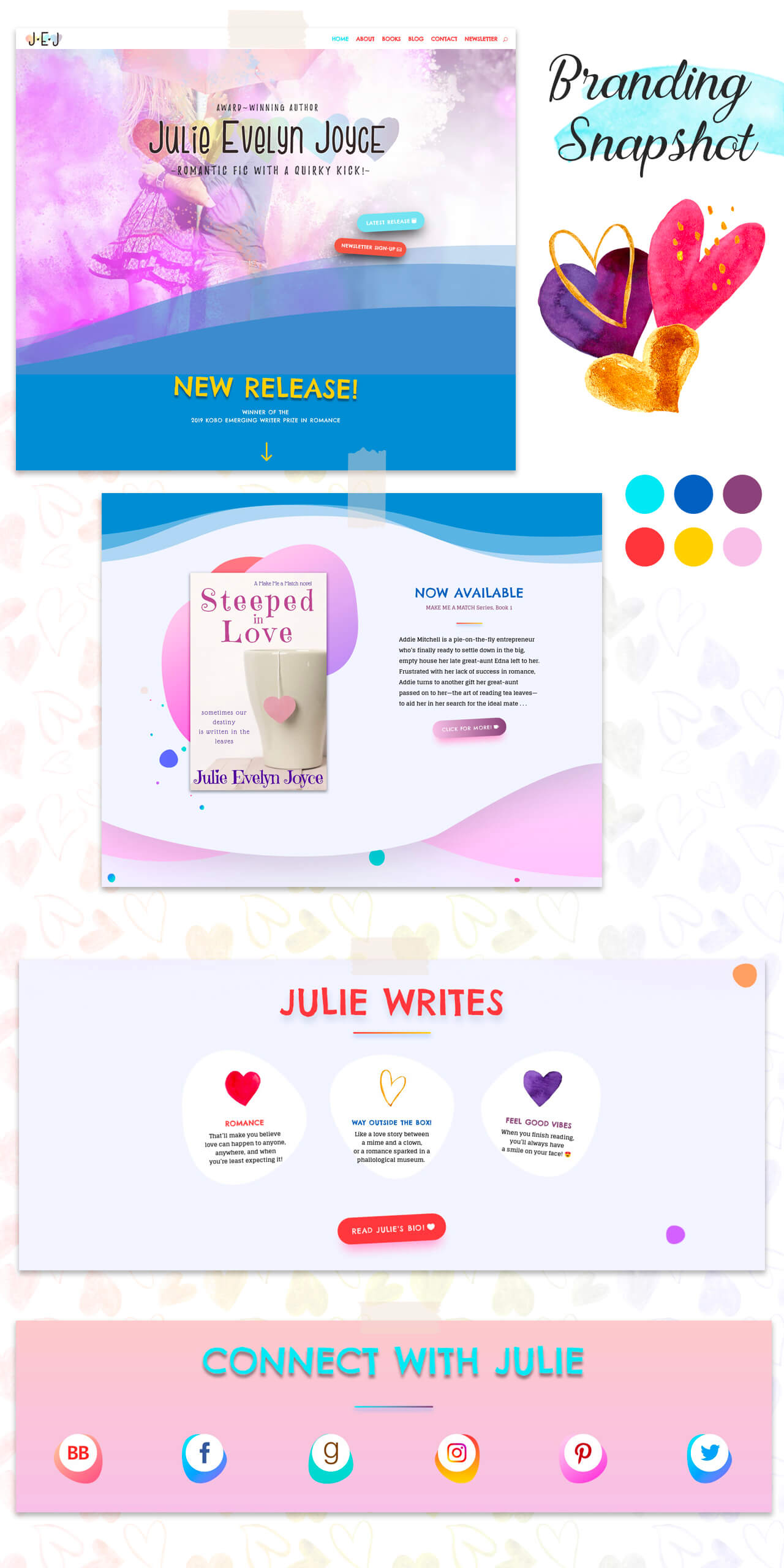 Author Julie Evelyn Joyce Website Design by Clever Unicorn