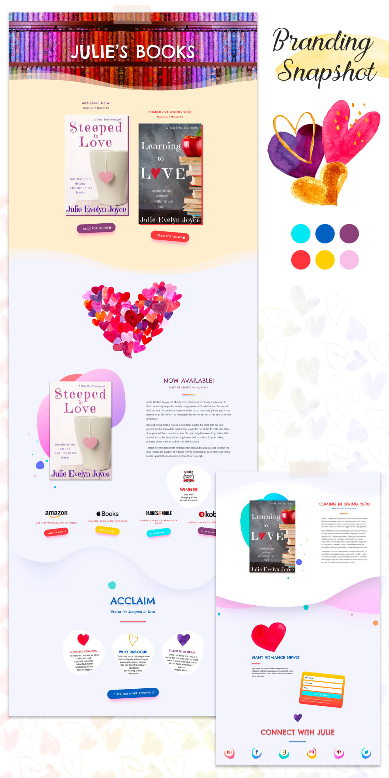 Author Julie Evelyn Joyce Website Design by Clever Unicorn