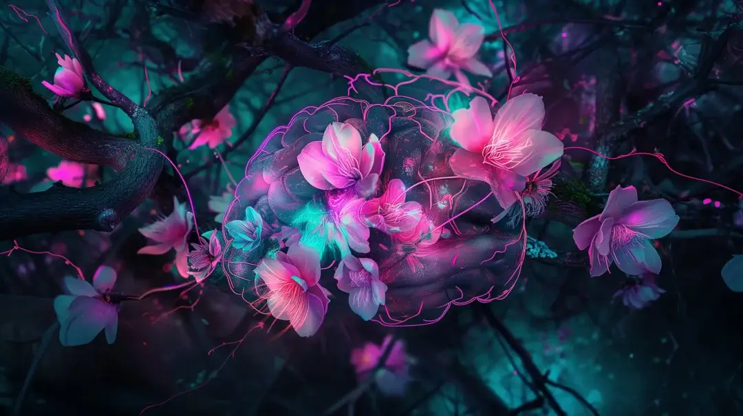 Neuroplasticity in Bloom | Created by Jaye in Midjourney